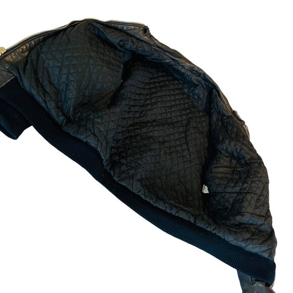 Hein Gericke Daytona 50th Bike Week Vintage Leather Bomber Jacket Quilted M 38 - Picture 7 of 16